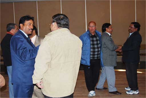 Participants talks each other as part of a training program